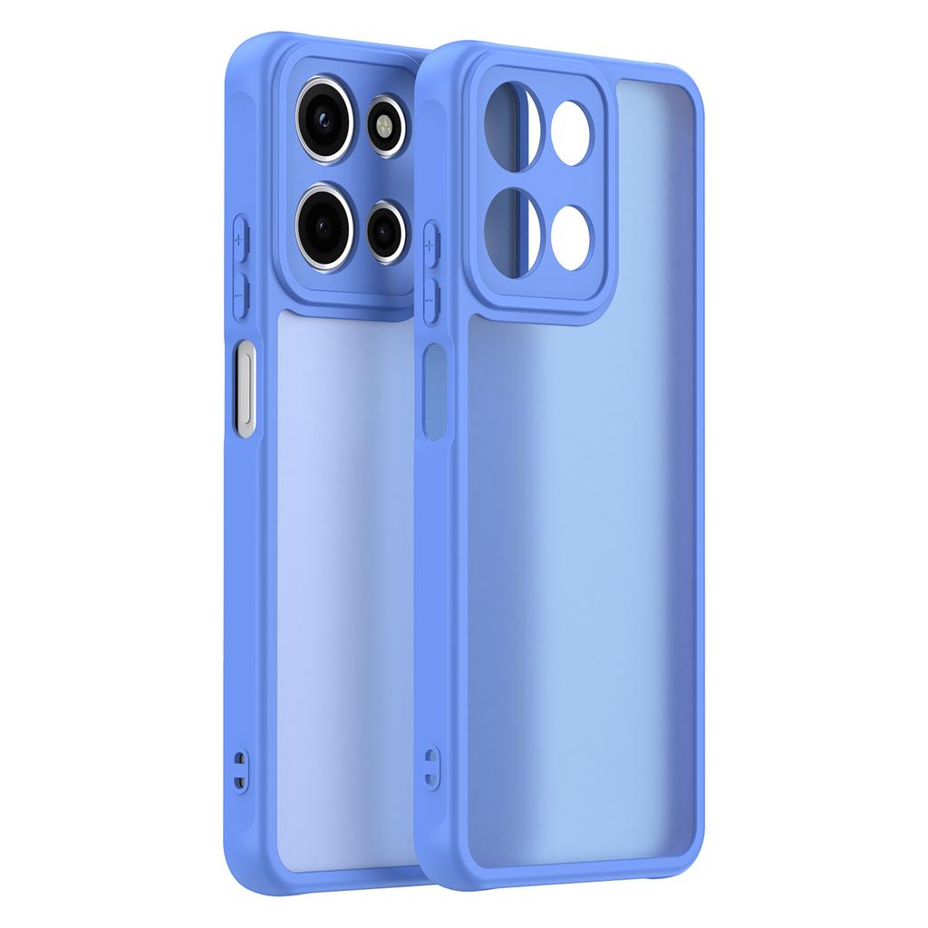 For Motorola Moto G 5G (2025)/G Play (2025) 5G Case Drop Proof Airbags Frosted Translucent PC + TPU Phone Back Cover