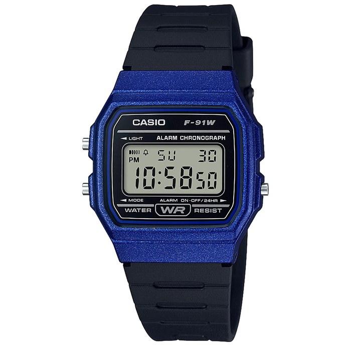 [Casio] Watch Casio Collection F-91WM-2AJH Black/Blue (1 count)