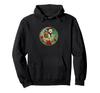 Illustration art nouveau de tortue boîte de Noël avec chapeau de Père Noël, sweat à capuche