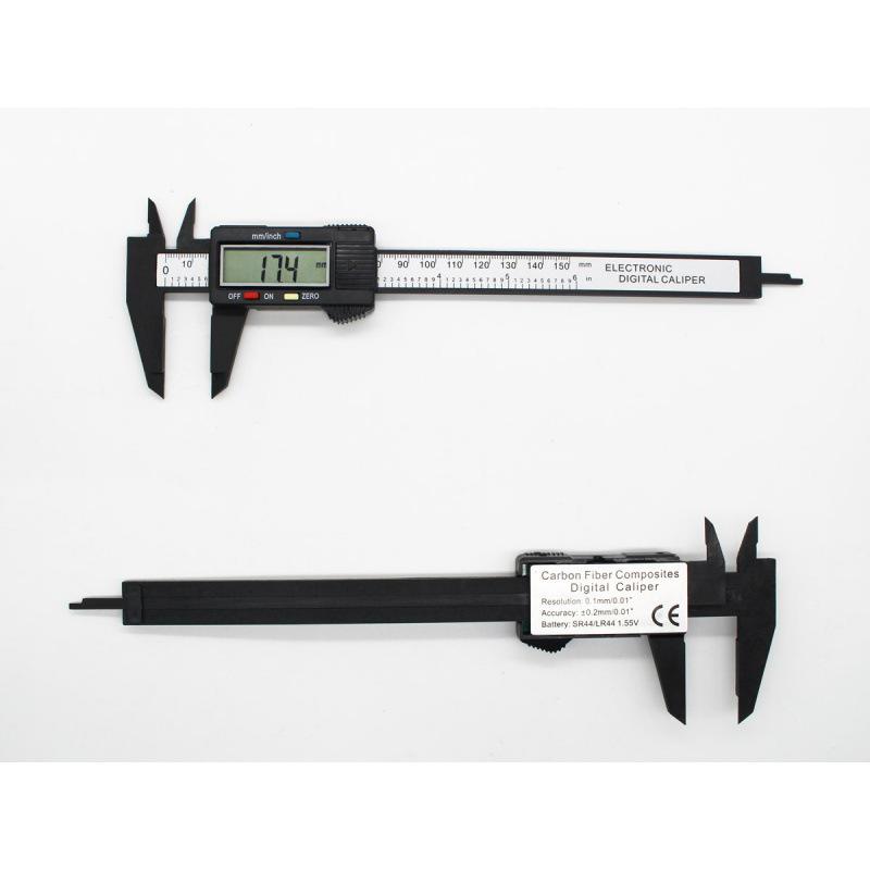 

150 мм Электронный цифровой штангенциркуль - Большой экран, Высокая точность, Углеродное волокно