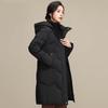 XueZhongFei Damen Herbst/Winter Mittellange Einfache Daunenjacke X40141208F