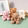 Stuffed Animals Curly Plush Sitting Doll Animal Bear Bear Bag Pendant  Boys and Girls