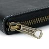 Round Zipper Long Wallet with Coin Purse Ferne AX9003 Chocolate 43 [Avirex]