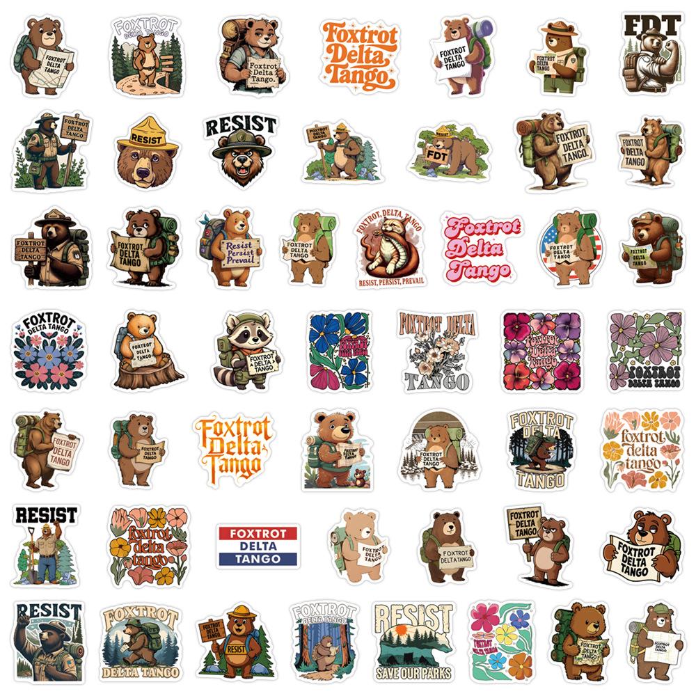 50 New Foxtrot Delta Tango Graffiti Stickers Scooter Suitcase Notebook Stickers