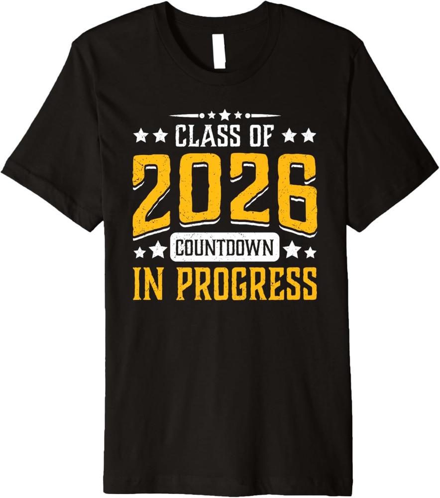 Class of 2026 Countdown in Progress Fun Graduating First Day Premium T-Shirt Unisex T-Shirt S
