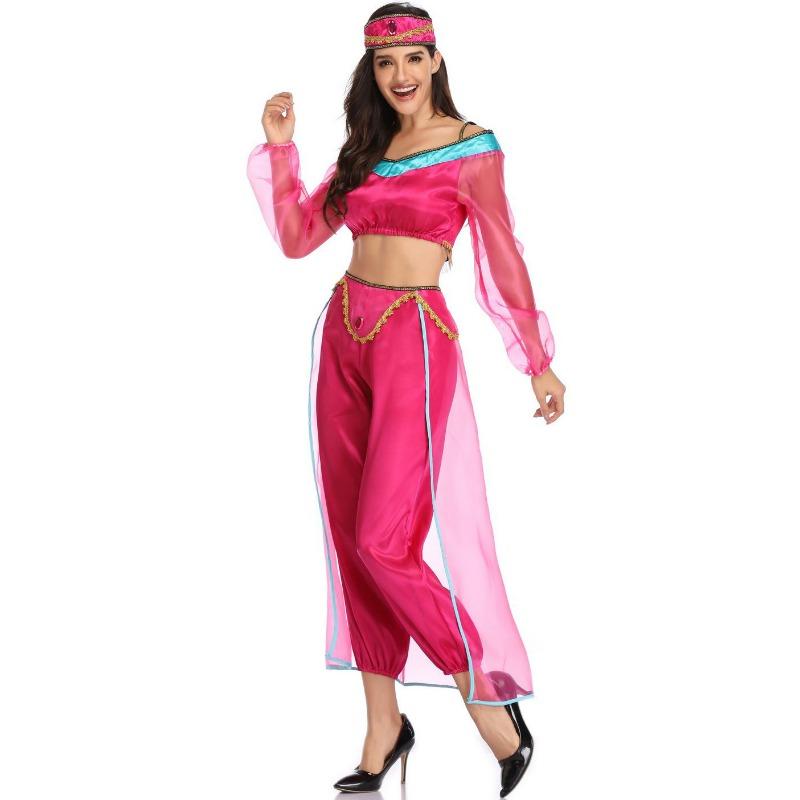 M-XL new model, Halloween search banner magic lamp jasmine princess costume, adult cosplay stage costume