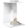 Side Table White 45 x 40 x 62.5 cm Particleboard