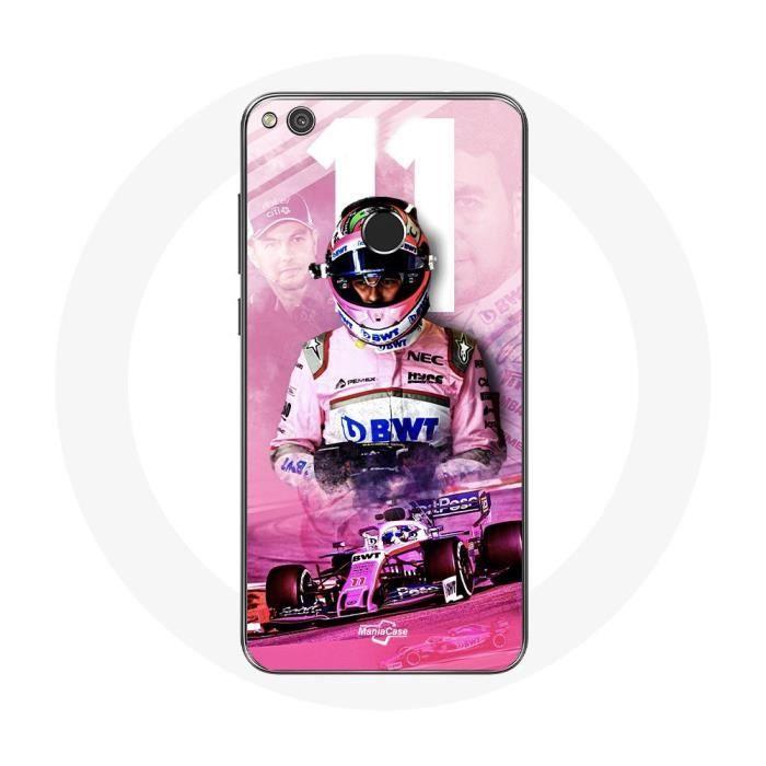 Coque pour Huawei P8 Lite 2017 Formule 1 Sergio Pérez Pilote de F1 Rose
