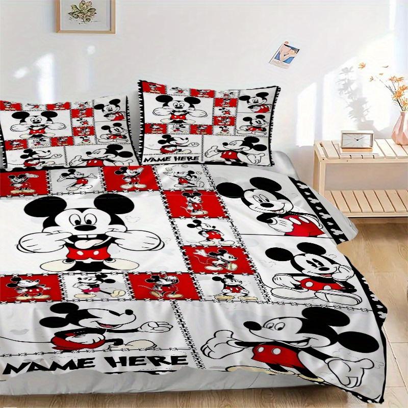3pcs Funny Mickey Print Cover Set Ultra Soft, Breathable, and Comfortable Bedding with Stylish Design for Bedroom and Guest Room Decor 1 Cov