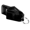 Outdoor Sports Portable Referee Safety Whistle Football Basketball with Lanyard (Black)