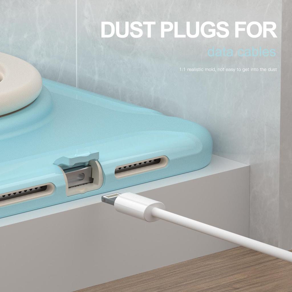 iPad Mini 6 Protective Case with Rotating Stand & Large Handle