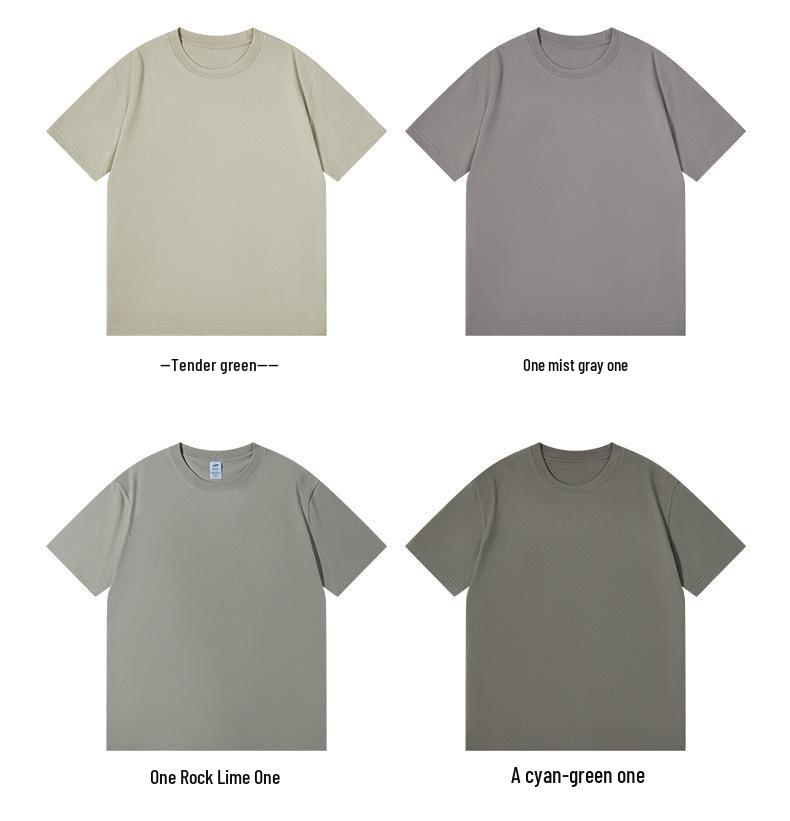 Unisex Loose-Fit Cotton T-Shirt - Summer Style, Solid Color, Short Sleeve