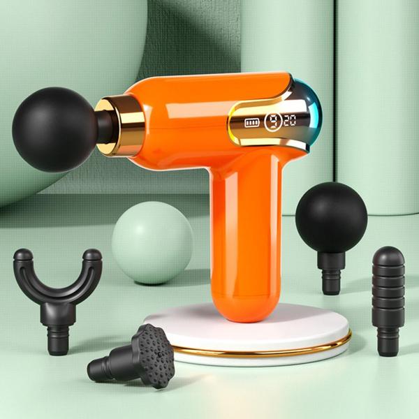 Massage Gun LCD Display Electronic Massager for Whole Body Massage To Relieve Muscle Soreness for Fitness Exercise