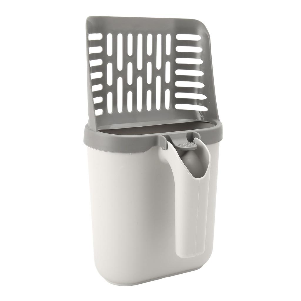 Cat Litter Scoop with Trash Container Portable Removable Cat Litter Scoop Holder with Garbage Bags
