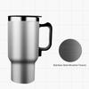 Hrnek na termosku do auta 12V 300ml Nerezová ocel Elektronický termohrnek cestovní izolovaný hrnek stříbrný