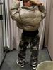 Pantalones Rectos Camuflados de Calle Retro Europeos y Americanos con Detalles de Taladro en Caliente