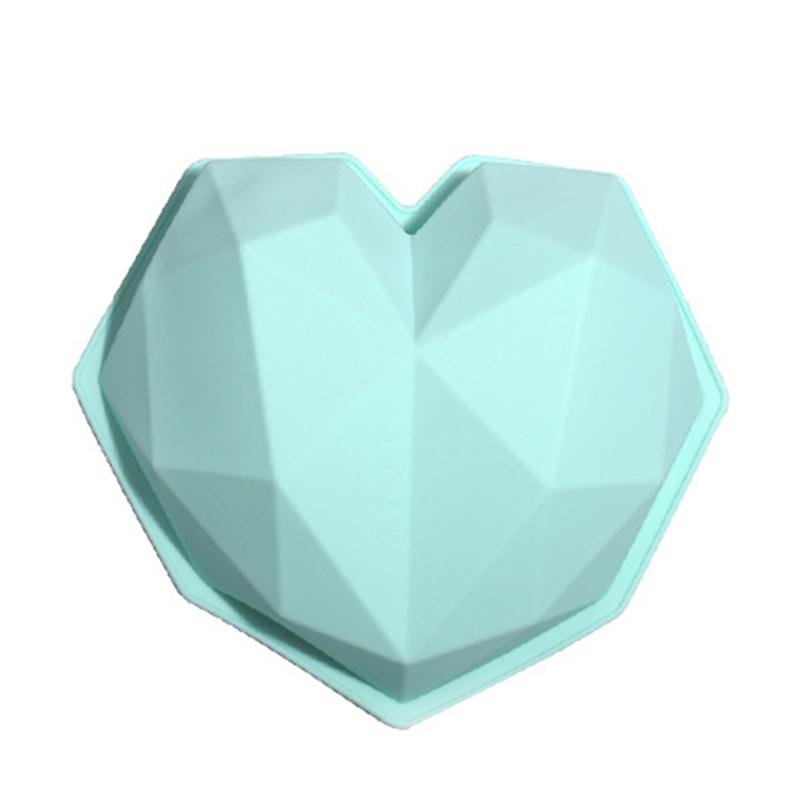 Big Diamond Heart Silicone Mold Big Love Heart Cake Fondant  DIY Mould Cakes Mousse Chocolate Decorating Tools Soap Molds
