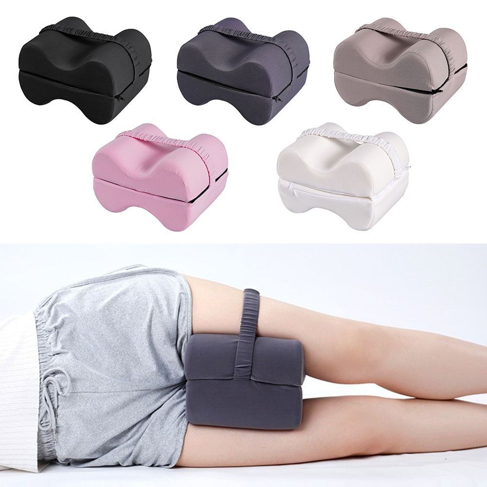 Verbessert Neu mit Beinkorrektur Memory-Schaum Kniekissen Einfarbig Faltbares Beinkissen Ausrichtungskissen Lindert Schmerzen im unteren Rücken