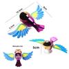1/2 Pcs Car Flying Bird Ornament With Automatic Moving Wings Bright Colorful Design For Exterior Car Decoration Road Trips
