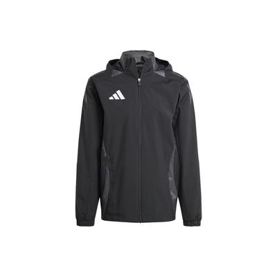 Tiro 24 Competition All-Weather Long Sleeve Hooded Jacket With Colorblock Logo Men Outerwear Black IJ8343
