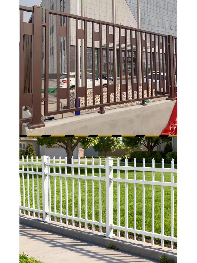 Zinc Steel Outdoor Wrought Iron Fence for Courtyard & Community