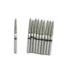 10pcs Dental Diamond FG High Speed Burs for Polishing Smoothing Teeth Polishers Super Coarse Teeth Whitening Material 508T-16S