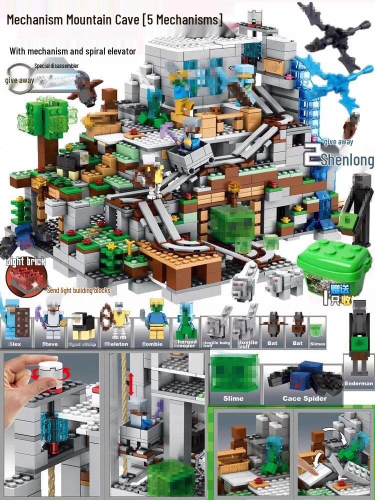 Minecraft Steve's Treehouse Adventure Set - Building Blocks Toy for Kids