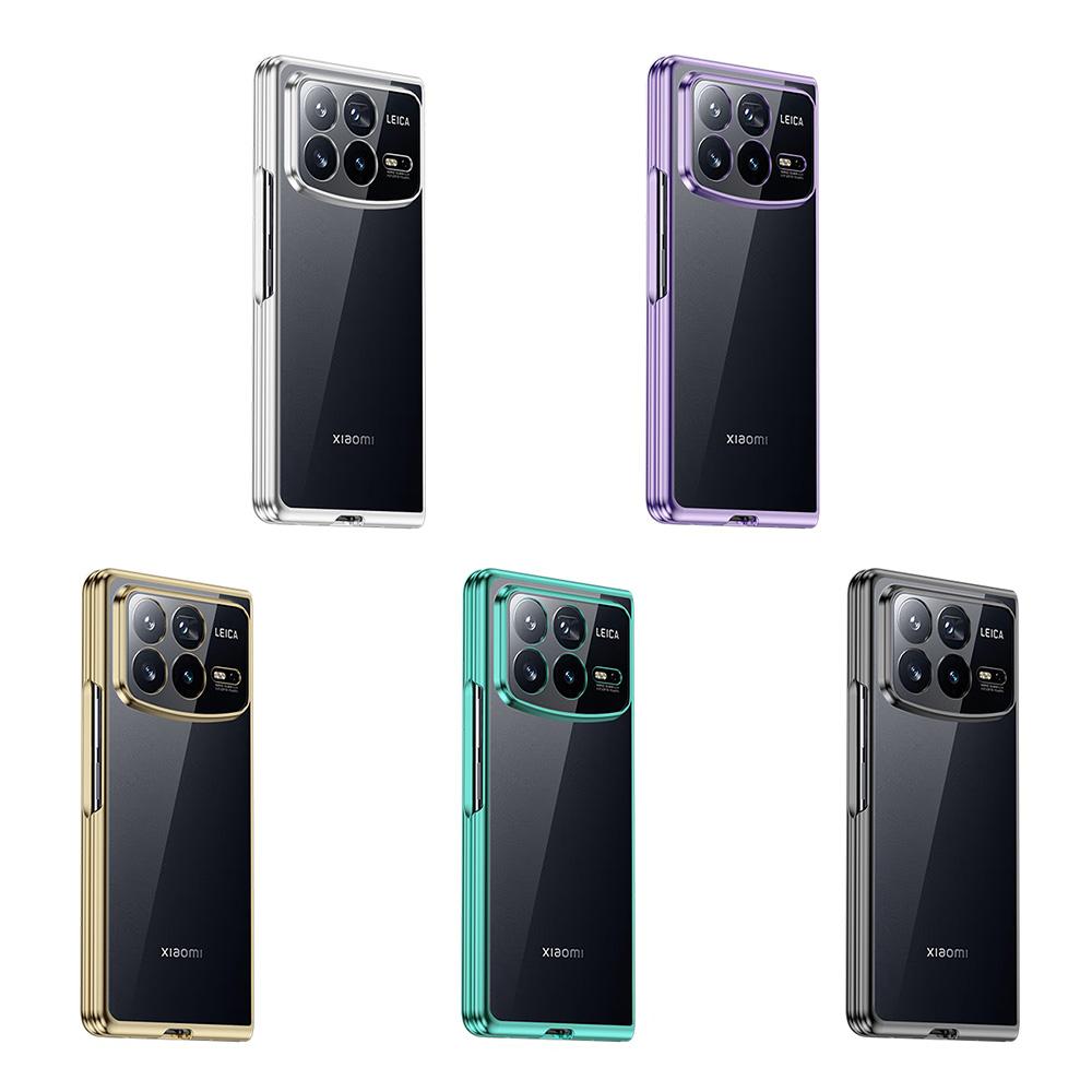 For Xiaomi Mix Fold 4 5G Case Electroplating Transparent PC Phone Cover