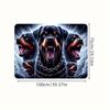 1Pcs Fierce Rottweiler Dog Car Trunk Mat with Anti Slip Cargo Liner Waterproof Rear Storage Protector Floor Mat for SUV Sedan Ve