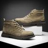 Genuine Leather Men Boots Autumn Winter Ankle Boots For Men Shoes