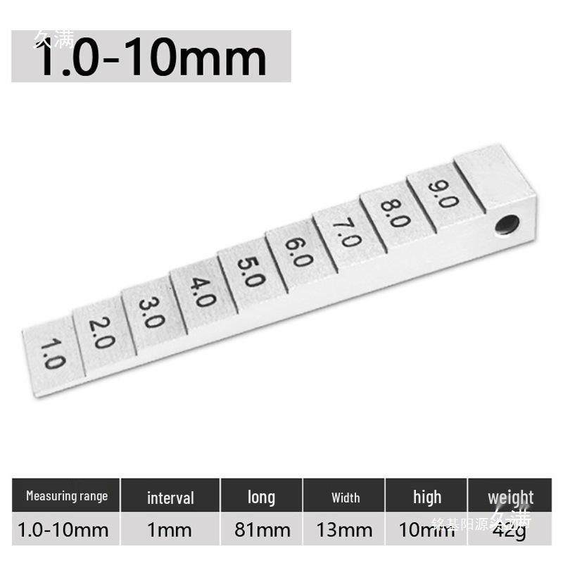 Step Gauge 0.5-5mm: Metal Gap Wedge Gauge for Measuring Stepped Gaps.