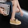 Retro Yellow Board Shoes Women's Trendy New Thick-soled Versatile Casual Sports Shoes