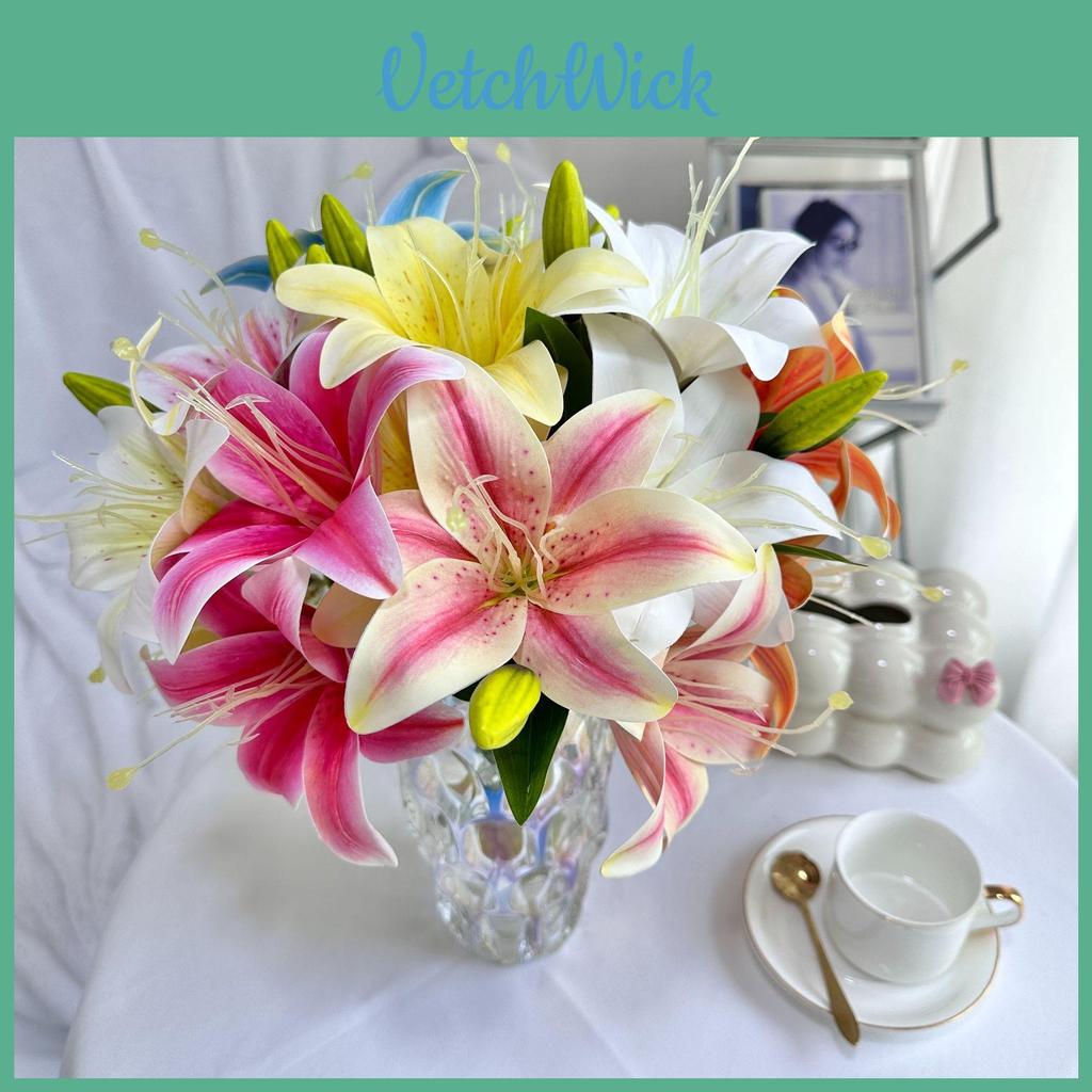 Giglio da Matrimonio Fiori Finti Stampati 3D per Decorazioni per la Casa ed Eventi