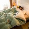 Lamb Quilt Winter Super Warm Blanket 4kg Double-sided Velvet Quilt Thickened Warm Autumn Spring Plush Comforter Core