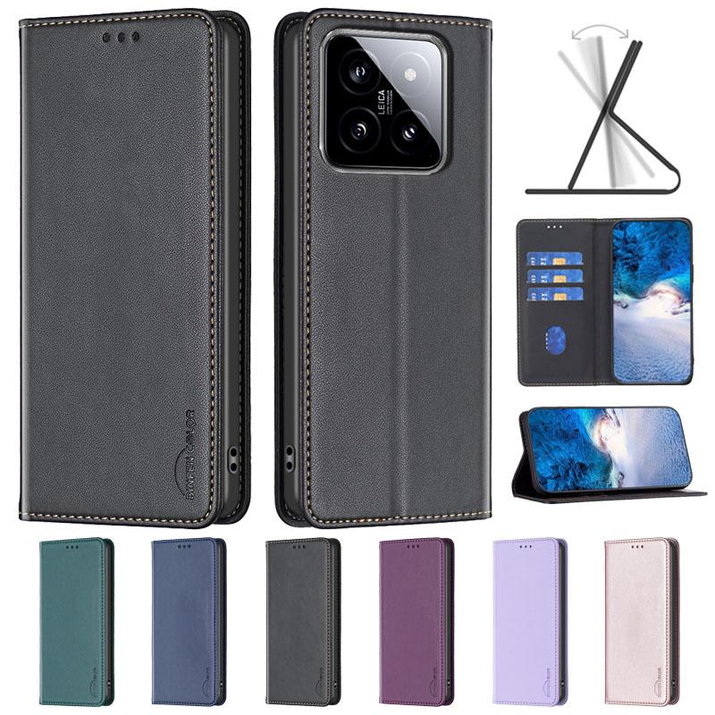 For Xiaomi Poco M6 Pro Case Magnetic Flip Phone Case On For Funda Xiomi POCO M6 Pro PocoM6 M 6 M6Pro 5G Leather Card Cover Coque