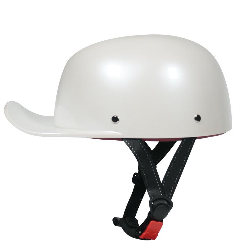 Vintage Gangster Personality Baseball Cap Helmet Electric Car Half Helmet Scooter Scoop Helmet Cap Helmet