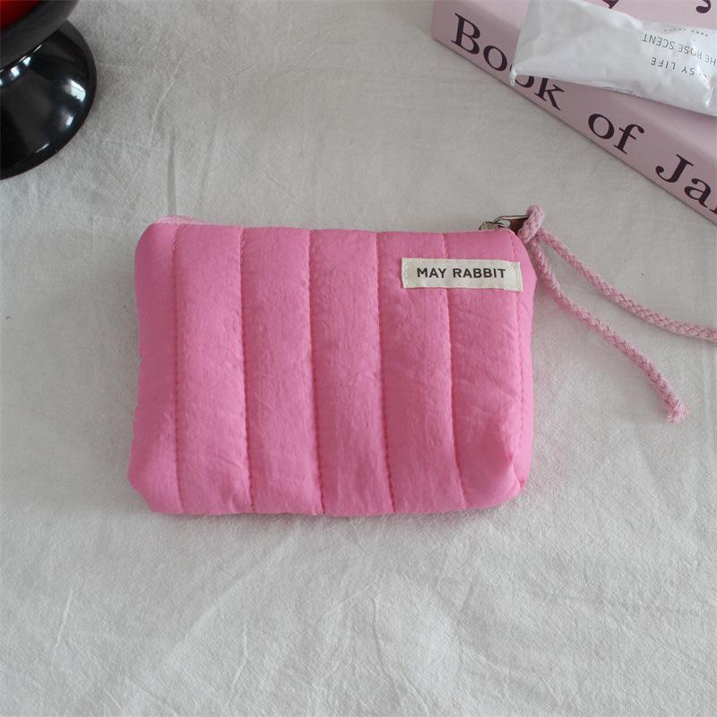 Nowy Pikowany Portfel z Kieszenią Przenośny Mini Portmonetka dla Dzieci Urocza Portmonetka Kolor Cukierka Zamek Błyskawiczny Portmonetka na Monety Ręczny Organizer na Klucze Pomadkę