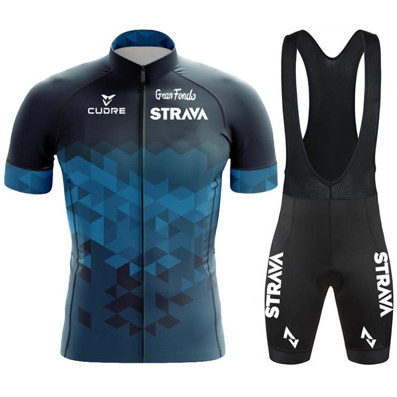 Strava Tour De Men s Short-sleeved Suit Row Cycling Race Riding Top 4XL