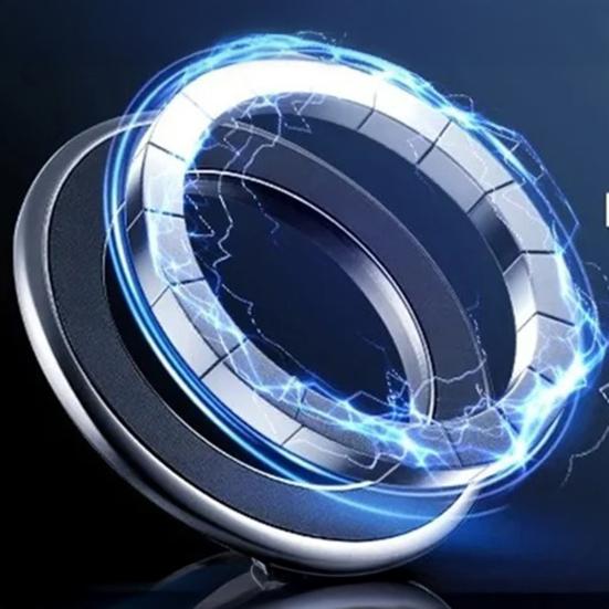 Magnetic Vacuum Car Phone Mount 360 Degrees Rotatable with Strong Suction Air Vent Dashboard Holder for Navigation Universal Foldable Smartphone Stand