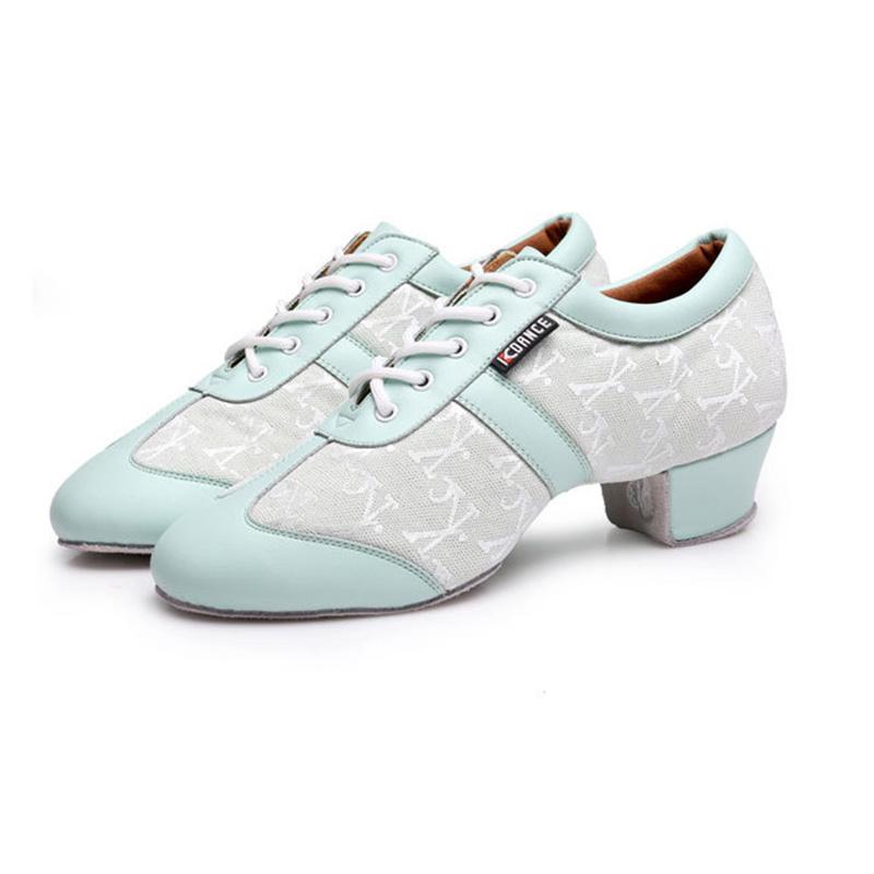 Scarpe Originali in Pelle per Danza Latina da Donna Uomo Suola Morbida Scarpe da Ballo Standard Internazionale Scarpe da Ballo Tango Salsa Festa con Tacco 3.5cm