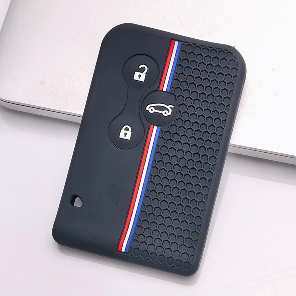 Key Fob Cover for Renault Clio Megane Scenic Modus Kangoo Duster Sandero Captur Anti-Scratch Guard Shockproof Protection Soft Grip Texture