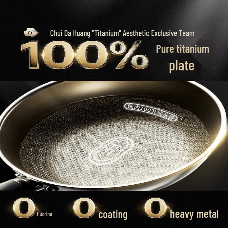 COOKER KING 100% Pure Titanium Non-stick Frying Pan