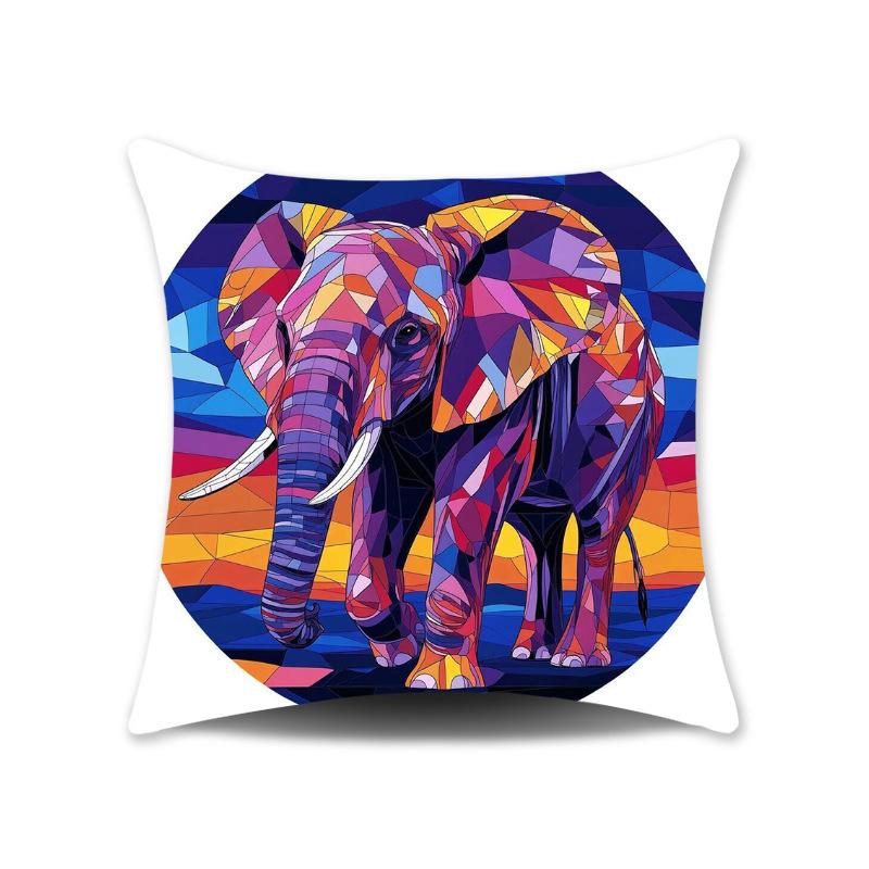 Moda Padrão Elefante Borboleta Capa de Almofada para Quarto Estampada Decoração de Casa Almofada Almofada de Sofá Capa de Almofada Presente