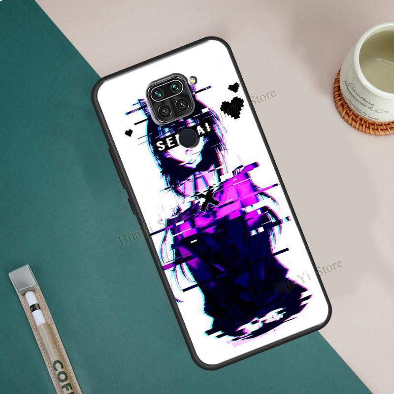 

Чехол для телефона с аниме Манга сэмпай Waifu Girl для Xiaomi Redmi Note 11 10 8 9 Pro 8T 9S 10S, чехол для Redmi 10 9 9C 9A 9T Redmi 7