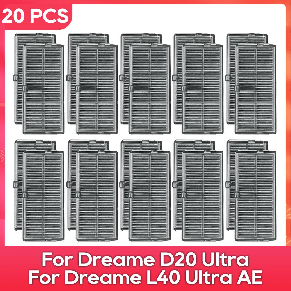 Fit For ( Dreame L40 Ultra AE / L40S Ultra CE / D20 Ultra ) Parts Main Side Brush Filter Mop Cloth Dust Bag Accessories