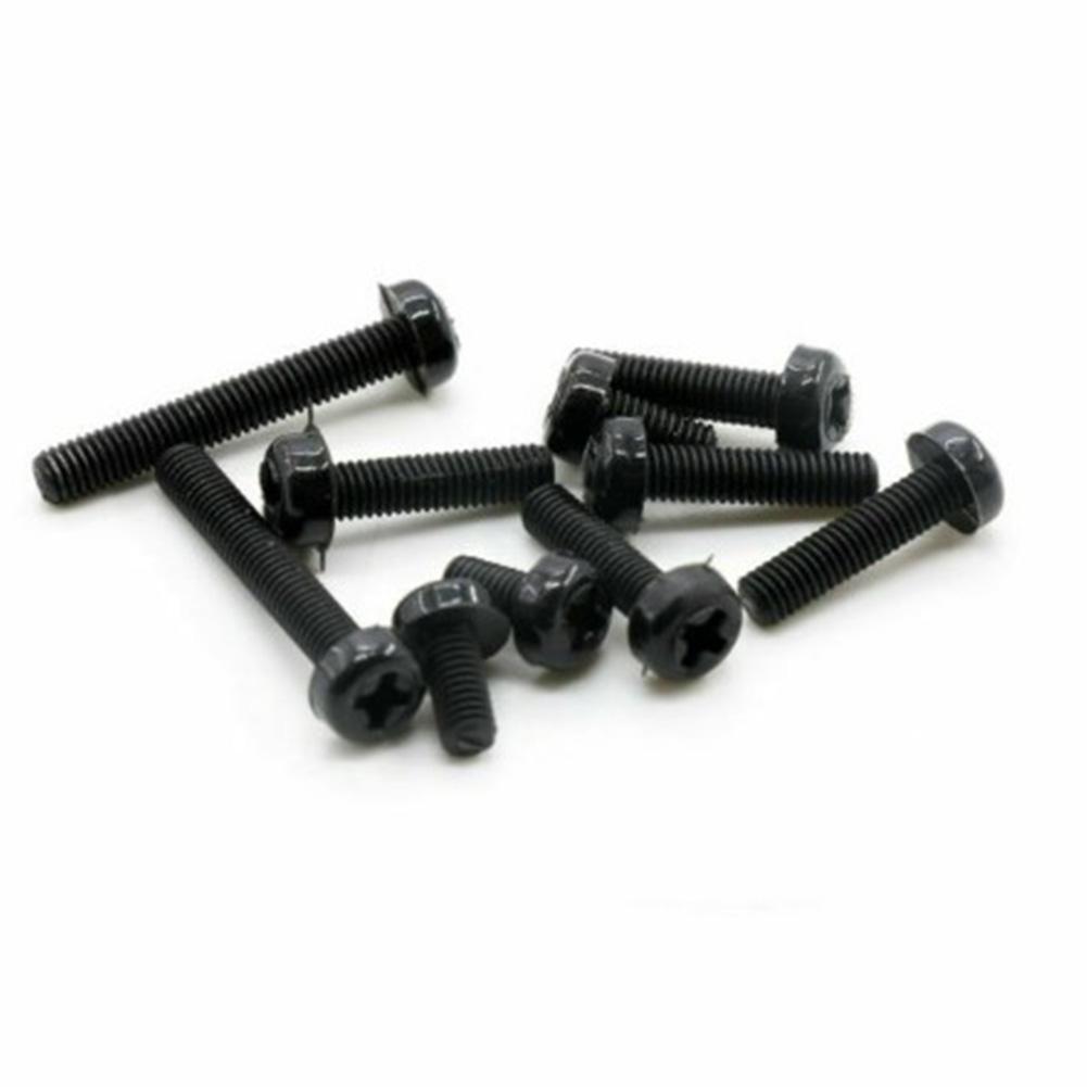 260pcs M3 Nylon Hex Spacer Screw Nut Assortment Kit Standoff Plastic Black