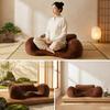 Ergonomisches Meditationskissen mit rutschfester Unterseite Abnehmbarer Samtbezug Atmungsaktiver Memory-Schaum