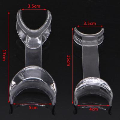 Dentální navíječ rtů Intraorální lícní natahovač horního dolního rtu Dvojitá hlava Transparentní Velký/Malý