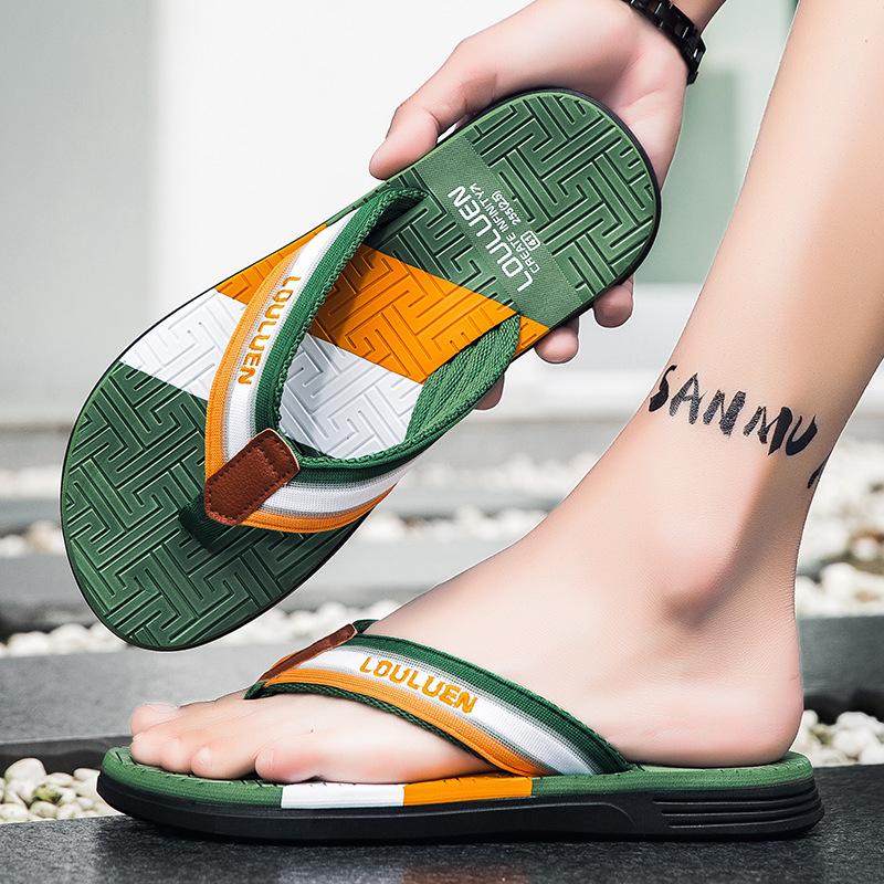 

Large size men s flip-flops 2025 new summer pinch beach slippers men eva sandals outdoor cool 45
