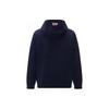 Reebok American Vintage Letter Hoodie Knit Pullover Sweatshirt Unisex Sweatshirt Navy-Blue 24SRC307UGN2